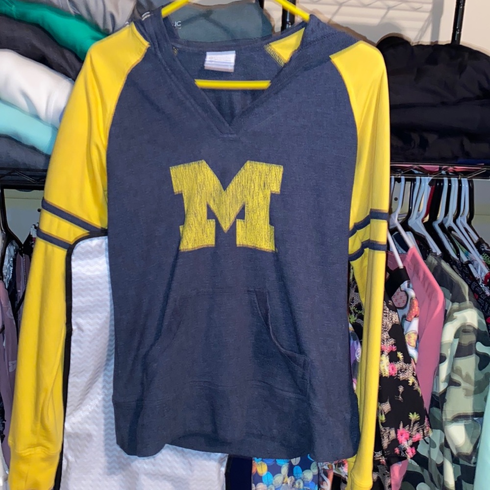 Columbia womens Michigan hoodie small